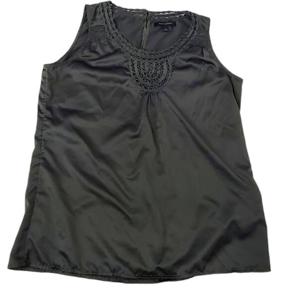 Banana Republic Smoky Pearl Macrame Sleeveless Top - Picture 1 of 11